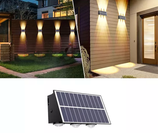 Lampara solar exteriores 3 bombillos