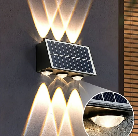 Lampara solar exteriores 3 bombillos